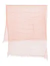 Faliero Sarti Lurex Threads Silk Stole In Light Coral