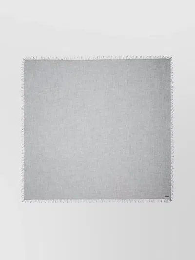 Faliero Sarti Lightweight Fringed Edge Scarf Accessory In Gray