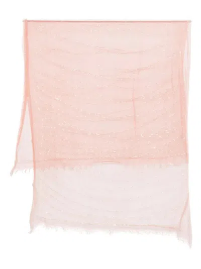 Faliero Sarti Lurex Threads Silk Stoles Accessories In Multicolor