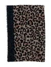 Faliero Sarti Maila Cashmere Scarf With Leopadrata Pattern In Animal Print