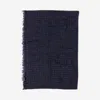 Faliero Sarti Marella Wool Blend Scarf In Blue