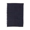 Faliero Sarti Marella Wool Blend Scarf In Black