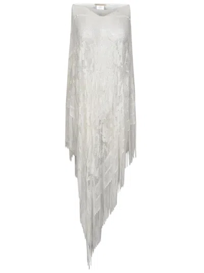 Faliero Sarti Mesh Sleeveless Dress In White