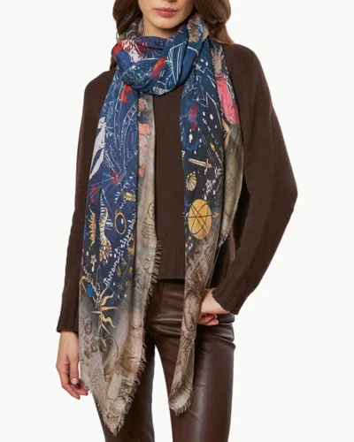 Faliero Sarti Michelangelo Scarf In Blue Multi