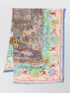Faliero Sarti Milano Silk Blend Rectangular Stole In Multi