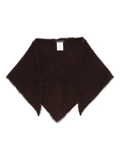 Faliero Sarti Mohair Scarf In Brown