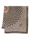 Faliero Sarti Mosaic-pattern Scarf In Brown