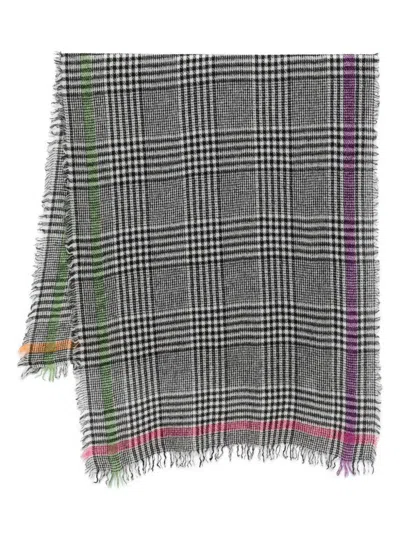 FALIERO SARTI FALIERO SARTI MULTI PRINCE WOOL AND CASHMERE SCARF