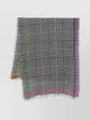 Faliero Sarti Multicolor Plaid Wool Cashmere Scarf