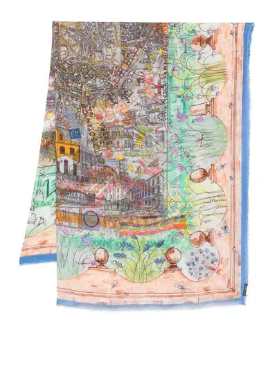FALIERO SARTI MULTICOLORED MILANO SCARF
