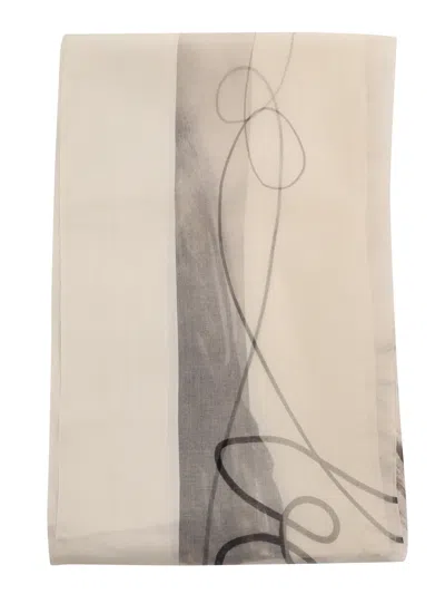 FALIERO SARTI MULTICOLORED SCARF WITH PATTERN