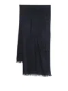 Faliero Sarti Kundy Sequin-embellished Wool Scarf Accessories In Black