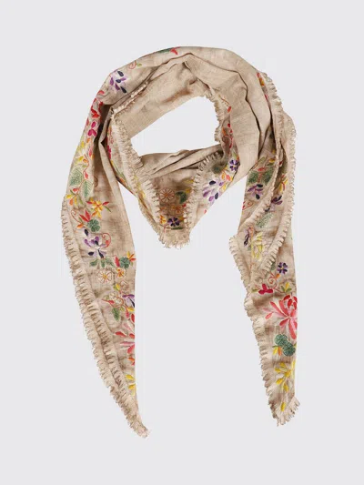 Faliero Sarti Neck Scarf Woman In Brown