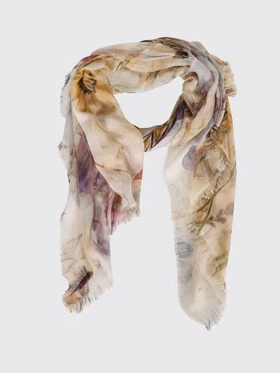Faliero Sarti Neck Scarf Woman In Brown