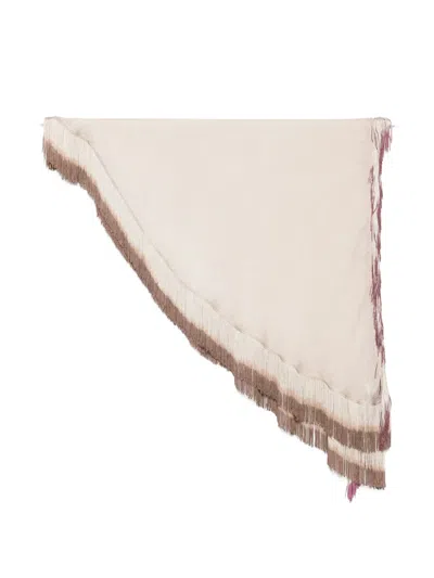 Faliero Sarti New Can Can Fringed Scarf In Neutral