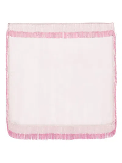 Faliero Sarti New Charleston Modal Silk Scarf In Pink
