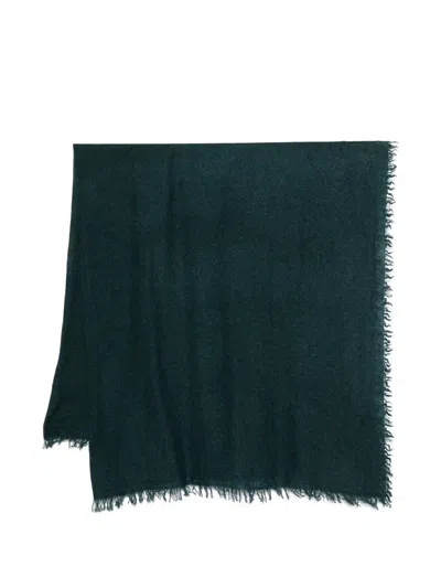 Faliero Sarti New Chris Fringed Scarf In Blue