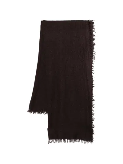 Faliero Sarti New Chris Fringed Scarf In Brown
