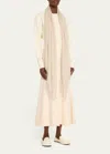 Faliero Sarti New Dalia Sequined Wool-blend Scarf In 230178 Beige W Go