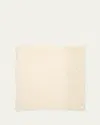 Faliero Sarti New Dalia Sequined Wool-blend Scarf In Cream Silver Gold Paillettes