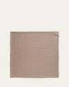 Faliero Sarti New Domenica Paillette Cashmere Scarf In Brown