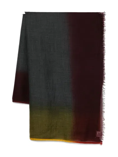 Faliero Sarti Ombré-effect Scarf In Green