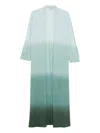 Faliero Sarti Ombre Long Cardigan In Green