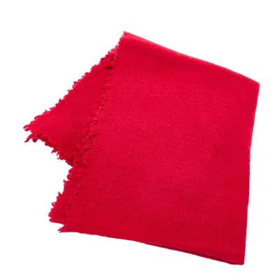 Faliero Sarti Pablo Fringed Wool-silk Scarf In Burgundy