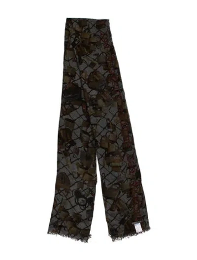 Pre-owned Faliero Sarti Paisley Print Scarf In Multi