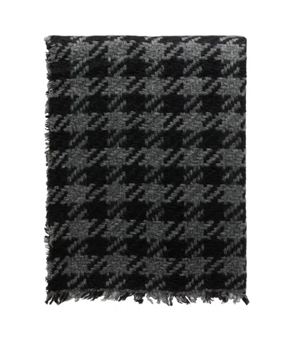 Faliero Sarti Plaid Scarf In Black