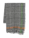 Faliero Sarti Prince Of Wales-check Scarf In Black