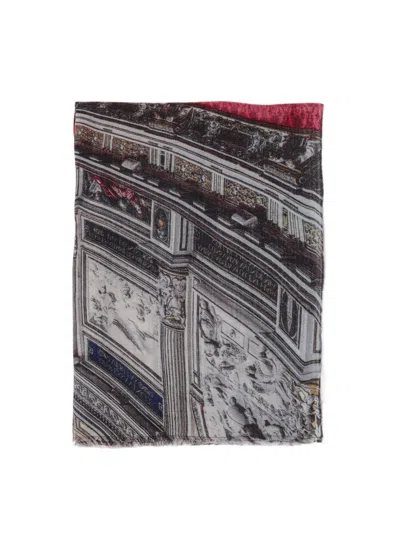Faliero Sarti Printed Scarf In Black