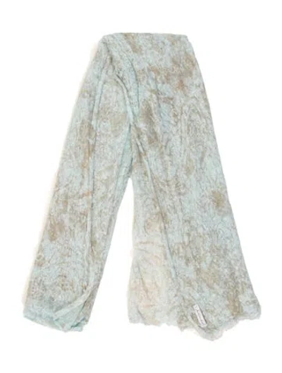 Pre-owned Faliero Sarti Printed Scarf In Neutral