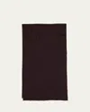 Faliero Sarti Raissa Sparkle Wool Blend Scarf In Chocolate Brown/ Silver