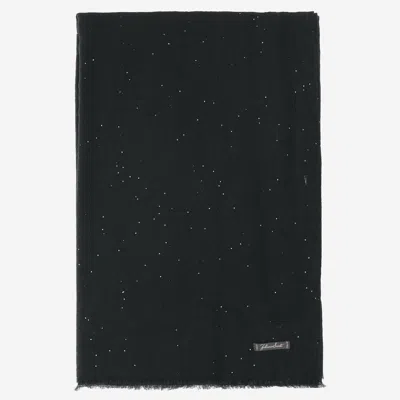Faliero Sarti Raissa Wool Scarf In Black