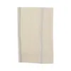 Faliero Sarti Rectangular Ivory Scarf With Metal Thread Trimming In Neutrals