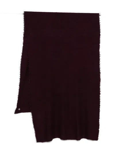 Faliero Sarti Rectangular Scarf In Burgundy