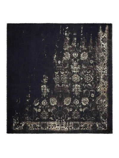 Faliero Sarti Rug Scarf In Black