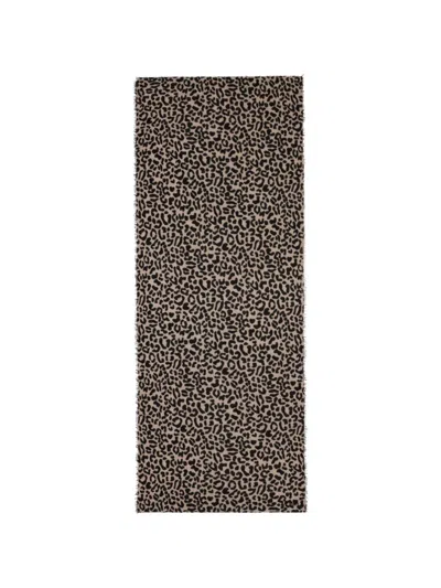 Faliero Sarti Samira Leopard-print Scarf In Brown