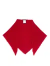 Faliero Sarti Triangular-shape Scarf In Red