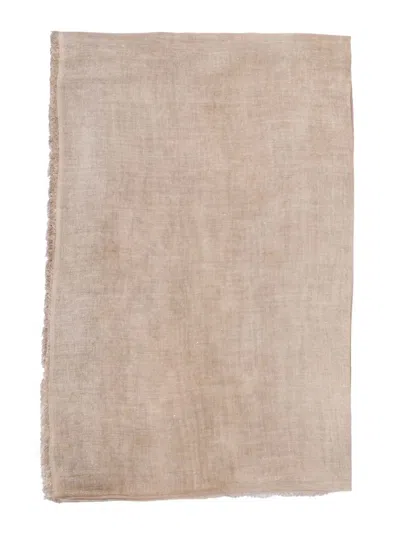 Faliero Sarti Diamante Fringed Scarf In Neutral
