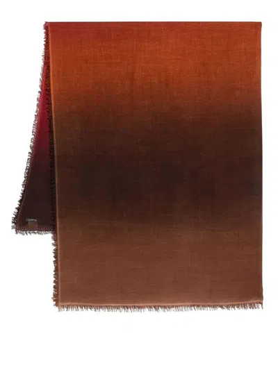 Faliero Sarti Scarf With Blended Effect In Brown