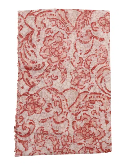 Faliero Sarti Scarf With Red Pattern