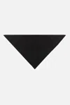 Faliero Sarti Triangular Cashmere Scarf In Black