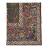 Faliero Sarti Floral Rectangular Scarf Soft Texture In Brown