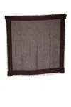 Faliero Sarti Fringed Scarf In Brown