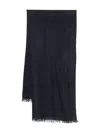 Faliero Sarti Kundy Sequin-embellished Wool Scarf Accessories In Black