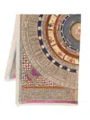 Faliero Sarti Rectangular Lightweight Stole Featuring Intricate Design In Multi