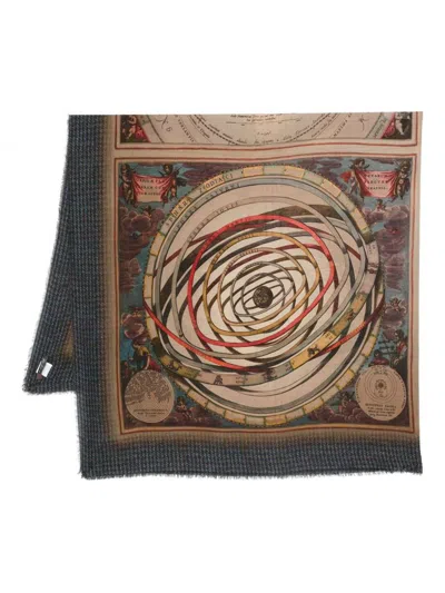 Faliero Sarti Sciarpa 'planet' In Multi