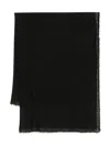 Faliero Sarti Seimanda Scarf With Metallic Weave Accessories In Black